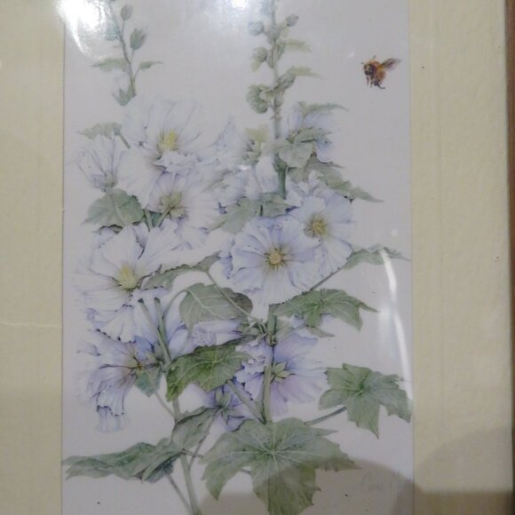 Small Handpainted Floral Framed Picture (K548) - Picture 3 of 4